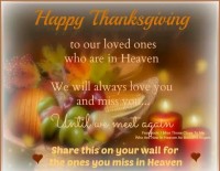 happy thanksgiving in heaven