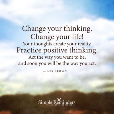 change your thinking