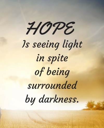 hope seeing bright