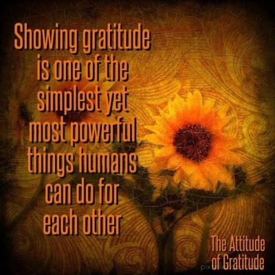 showing gratitude